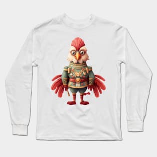 Chicken Christmas Nutcracker Long Sleeve T-Shirt